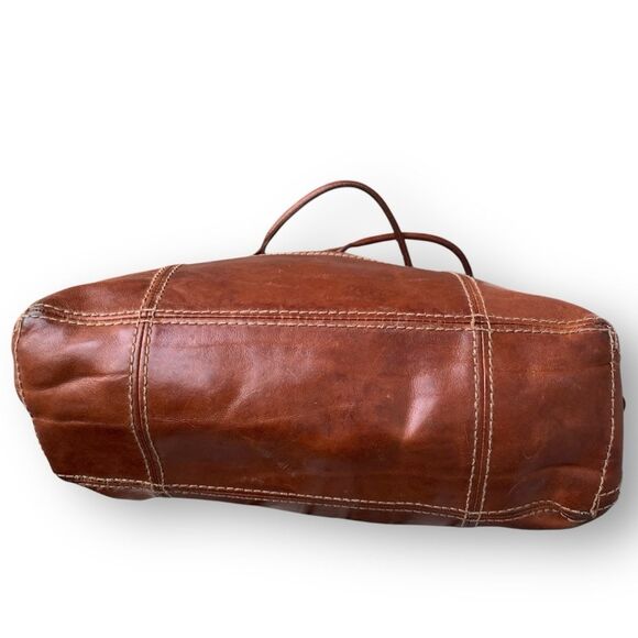 Abercrombie and Fitch Whiskey Leather Tote Bag - Picture 12 of 15